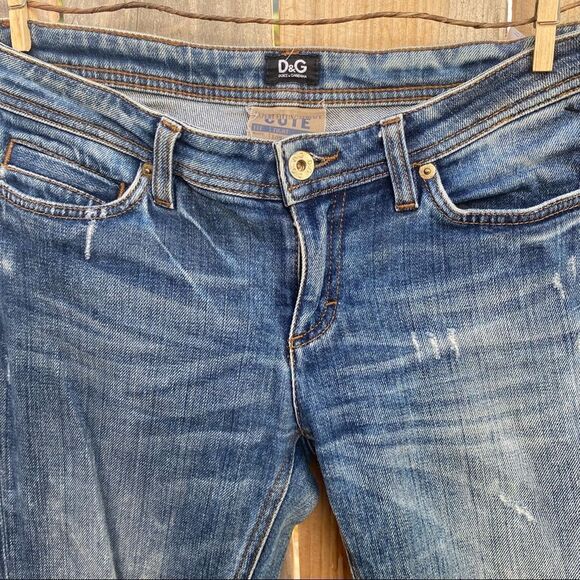 DOLCE GABBANA D&G CUTE Low Rise Jeans Y2K size 27 - Picture 11 of 16
